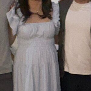 Blue Petal & Pup Maxi Dress